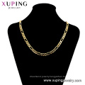 45216 Xuping simple style joyeria heavy 24k gold plated necklace